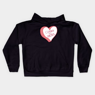 Coming To America Red Love Heart Kids Hoodie